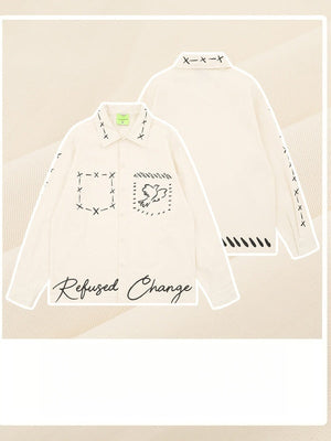 Liber Autumn Men's Printed Cartoon Shirts