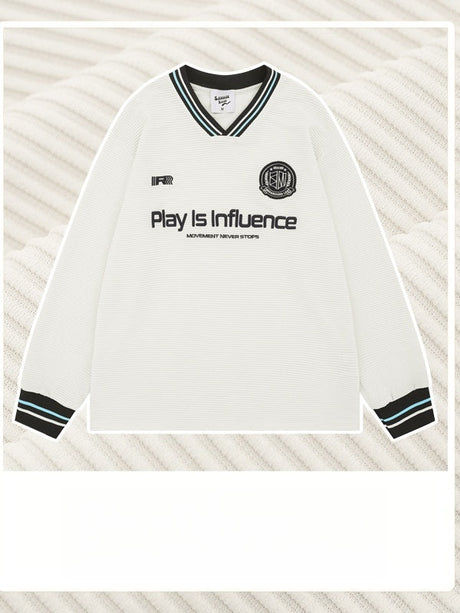 Liber Autumn Men's Embroidery Letter T-shirts