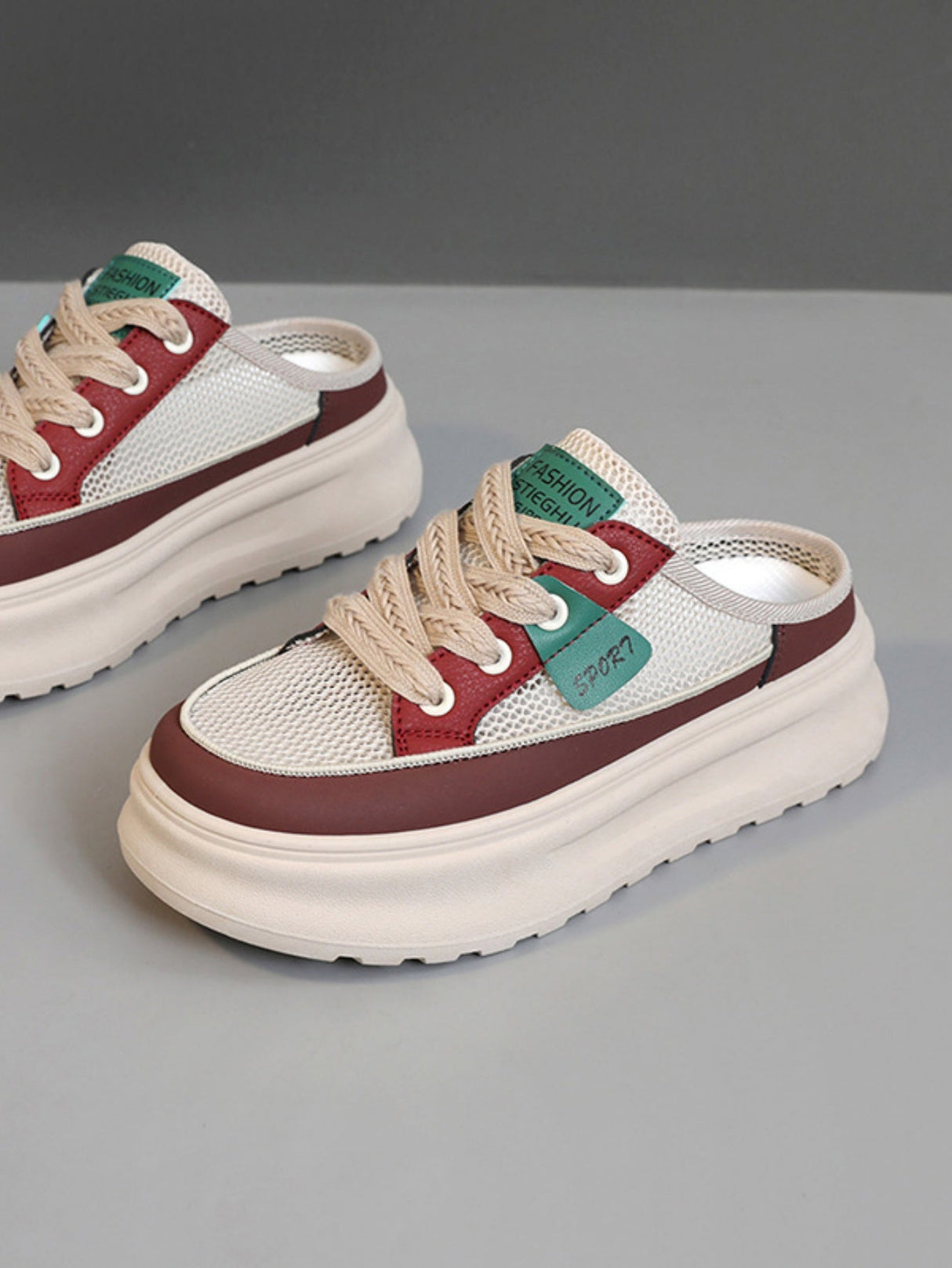 Colorblock Thick-soled Women's Casual Sports Shoes