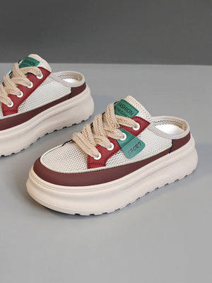 Colorblock Thick-soled Women's Casual Sports Shoes