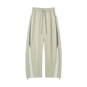 Function Retro Sports Racing Suit Jackets Wide-leg Pants Set