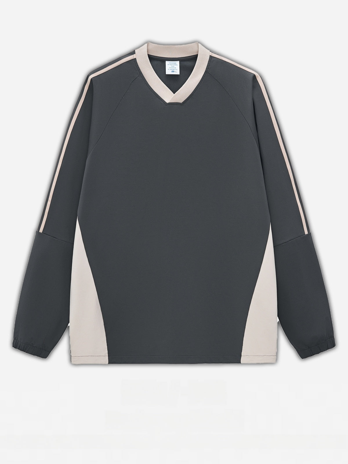 Liber Summer Neutral wear Splicing Contrasting colors T-shirts