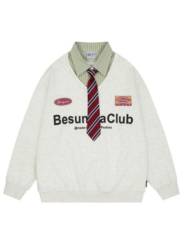 Liber Autumn Neutral wear Printed Letter Sweatshirts&Hoodies