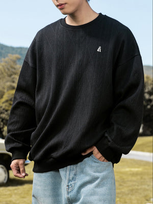 Liber Autumn Men's Embroidered Pattern Letter Sweatshirts&Hoodies