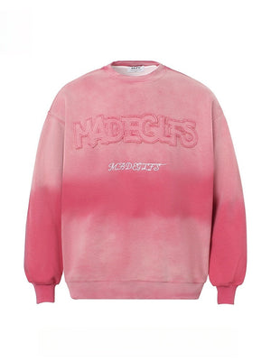 Liber Autumn Neutral wear Embroidered Pattern Letter Sweaters