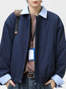 Detachable Two-piece Colorblock Flight Jacket