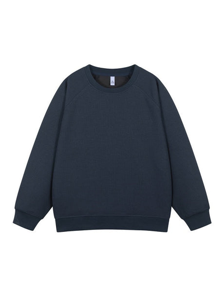 Liber Autumn Neutral wear Splicing Solid Color Sweatshirts&Hoodies