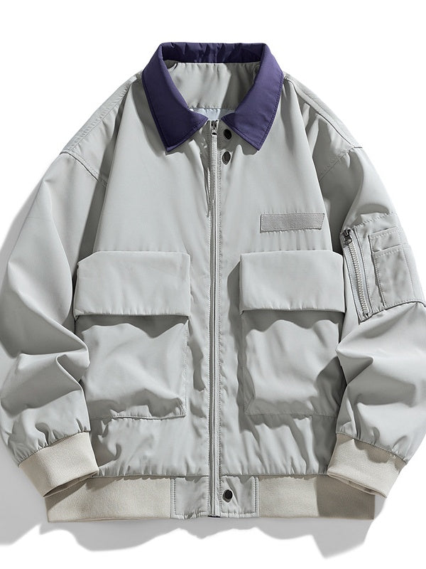 Liber Autumn Men's Color matching Jackets
