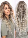 Long, Bouncy, Wavy Wig Made Of Synthetic Fibers