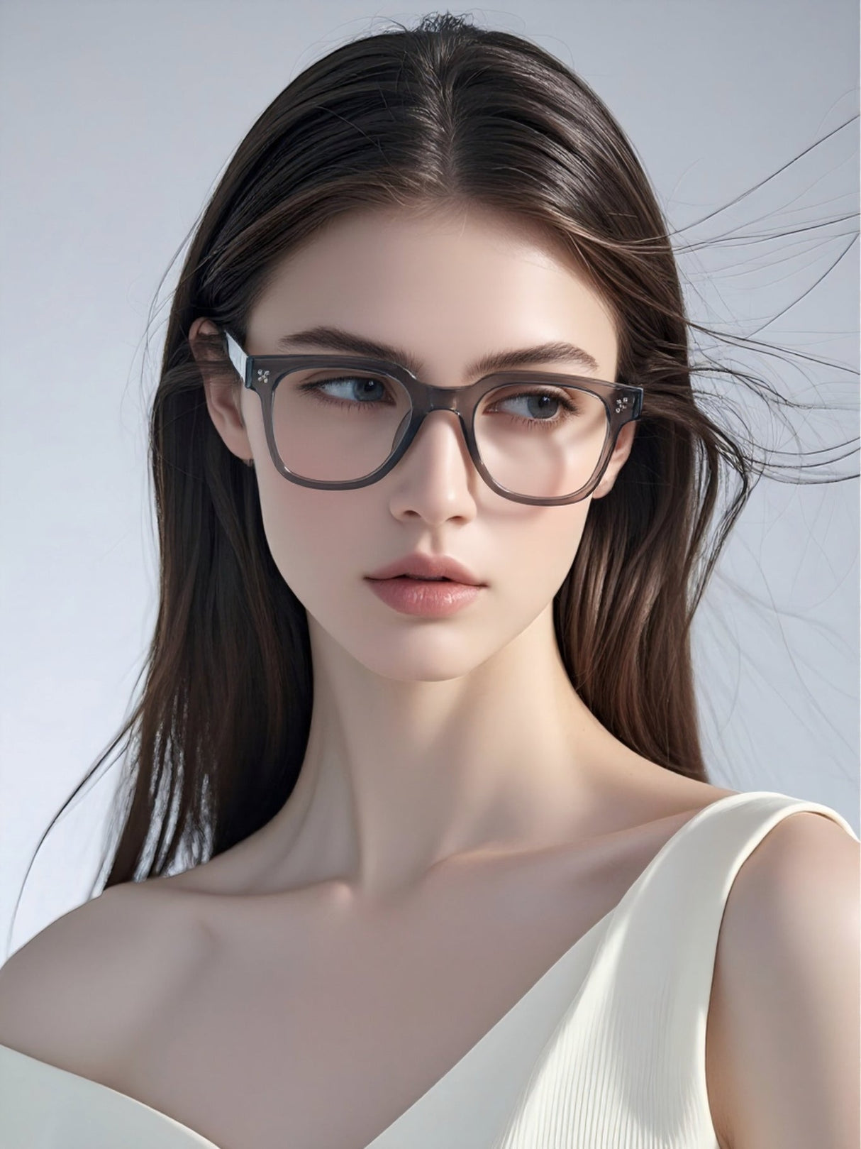 Semi-transparent Prescription Glasses