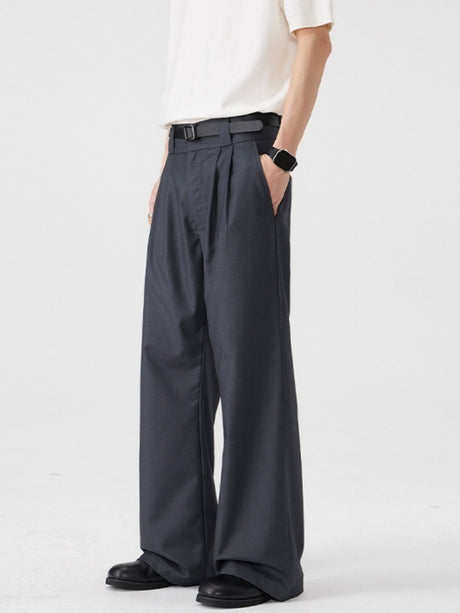 Commuting Cleanfit Straight-fit Wide-leg Dress Pants Pants