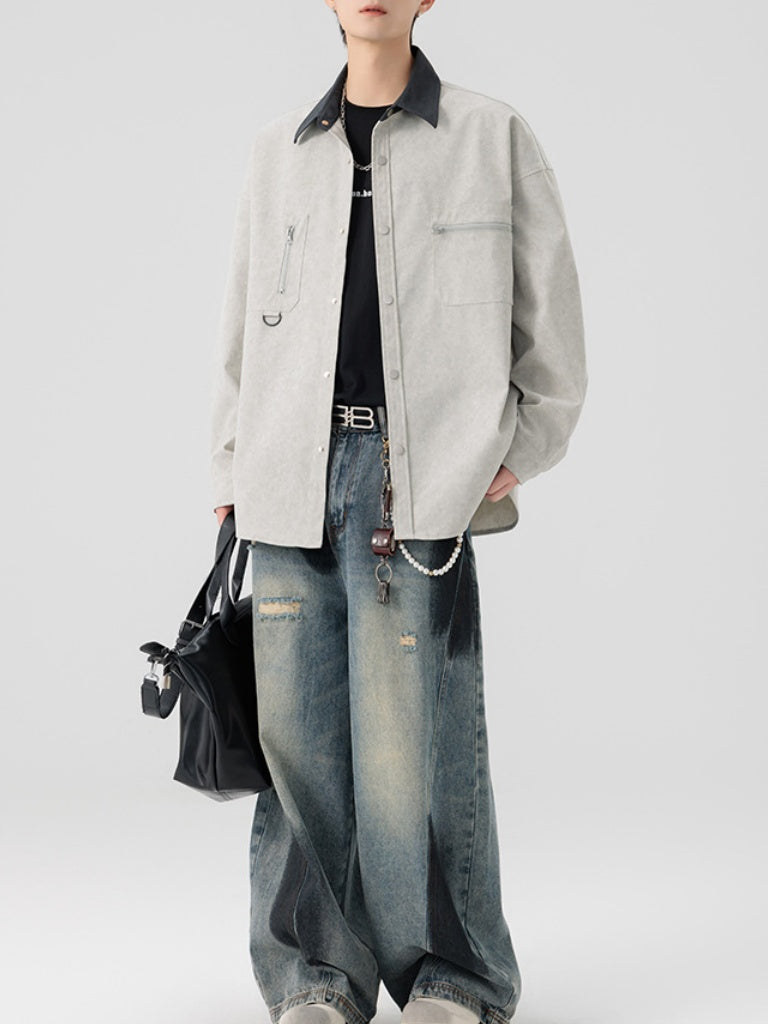 Work Clothes Loose-fit Shirts