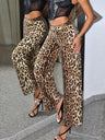 Leopard Print Sequins Pants