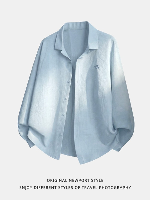 Micro Folds Cleanfit Loose-fit Shirts