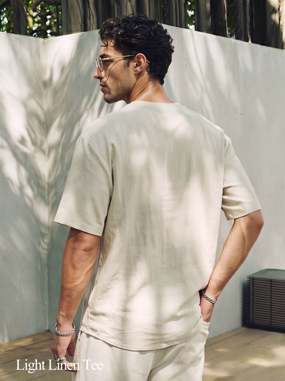 Old Qian Flax Moisture Absorption Quick-drying Loose-fit T-shirts
