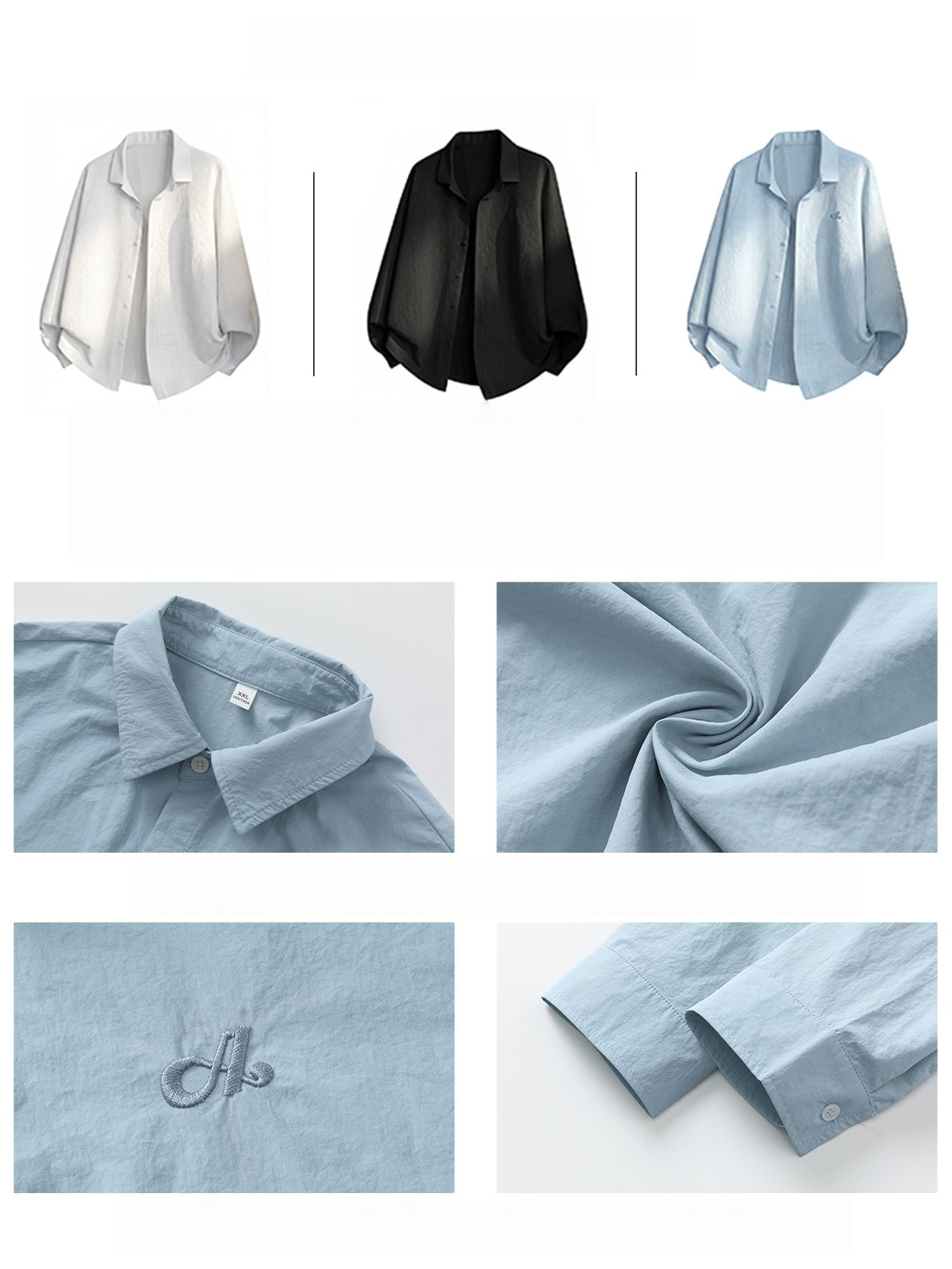 Micro Folds Cleanfit Loose-fit Shirts