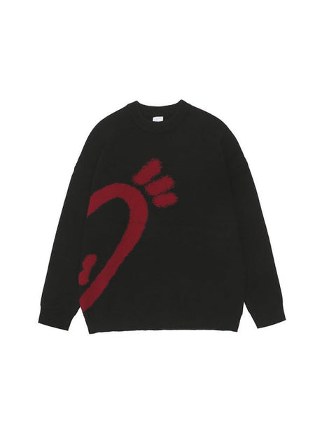 Valentine Gift Red Love Loose-fit Sweaters