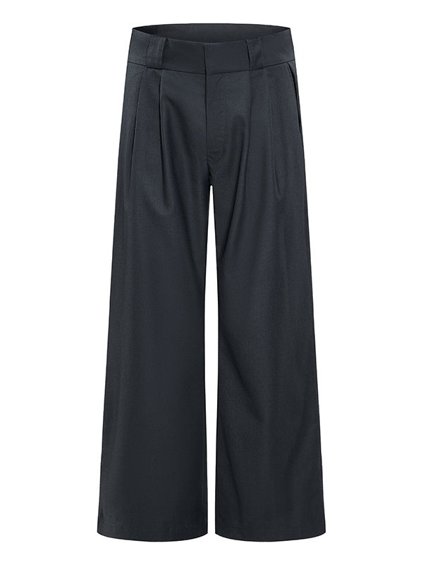 Commuting Cleanfit Straight-fit Wide-leg Dress Pants Pants