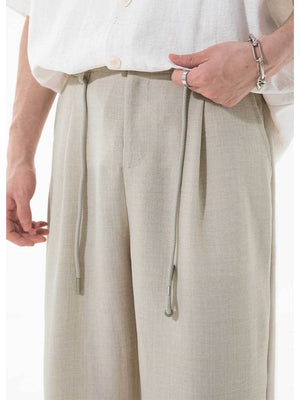 Imitation Linen Nine Points Breathable Pants