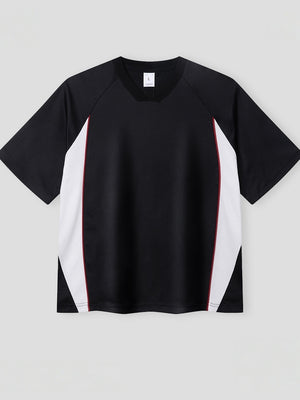 Antibacterial Cool Feeling Quick-drying Color-blocked T-shirt