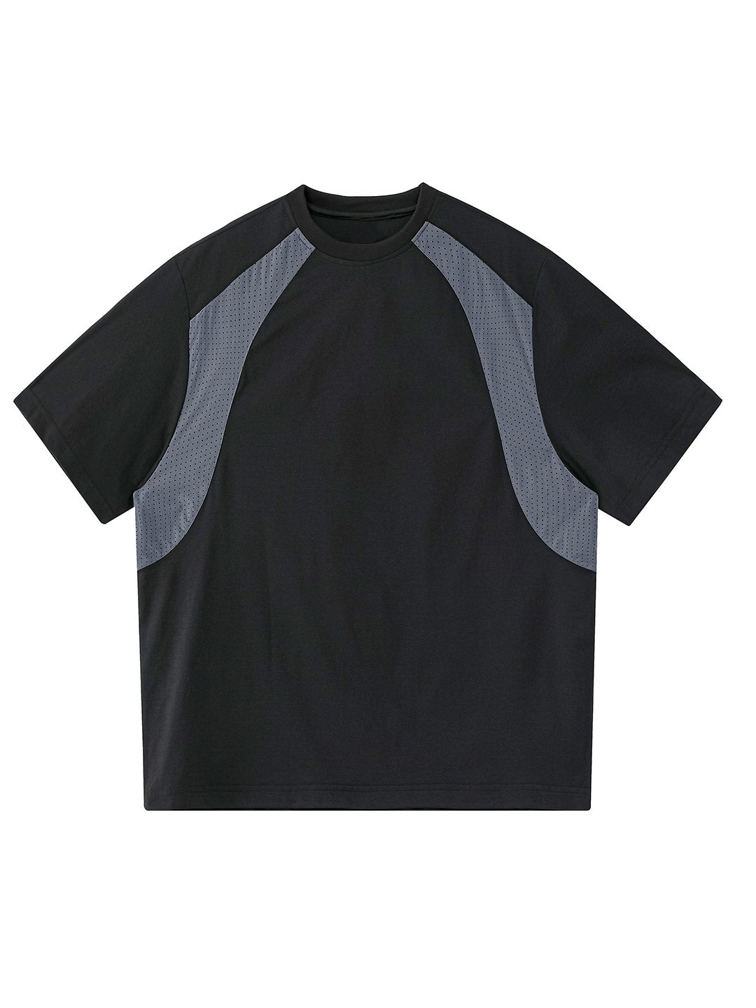 Color-blocked Patchwork Breathable Loose-fit Quick-drying T-shirts