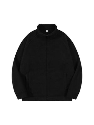 Fleece Plush Thickening Stand Collar Jackets