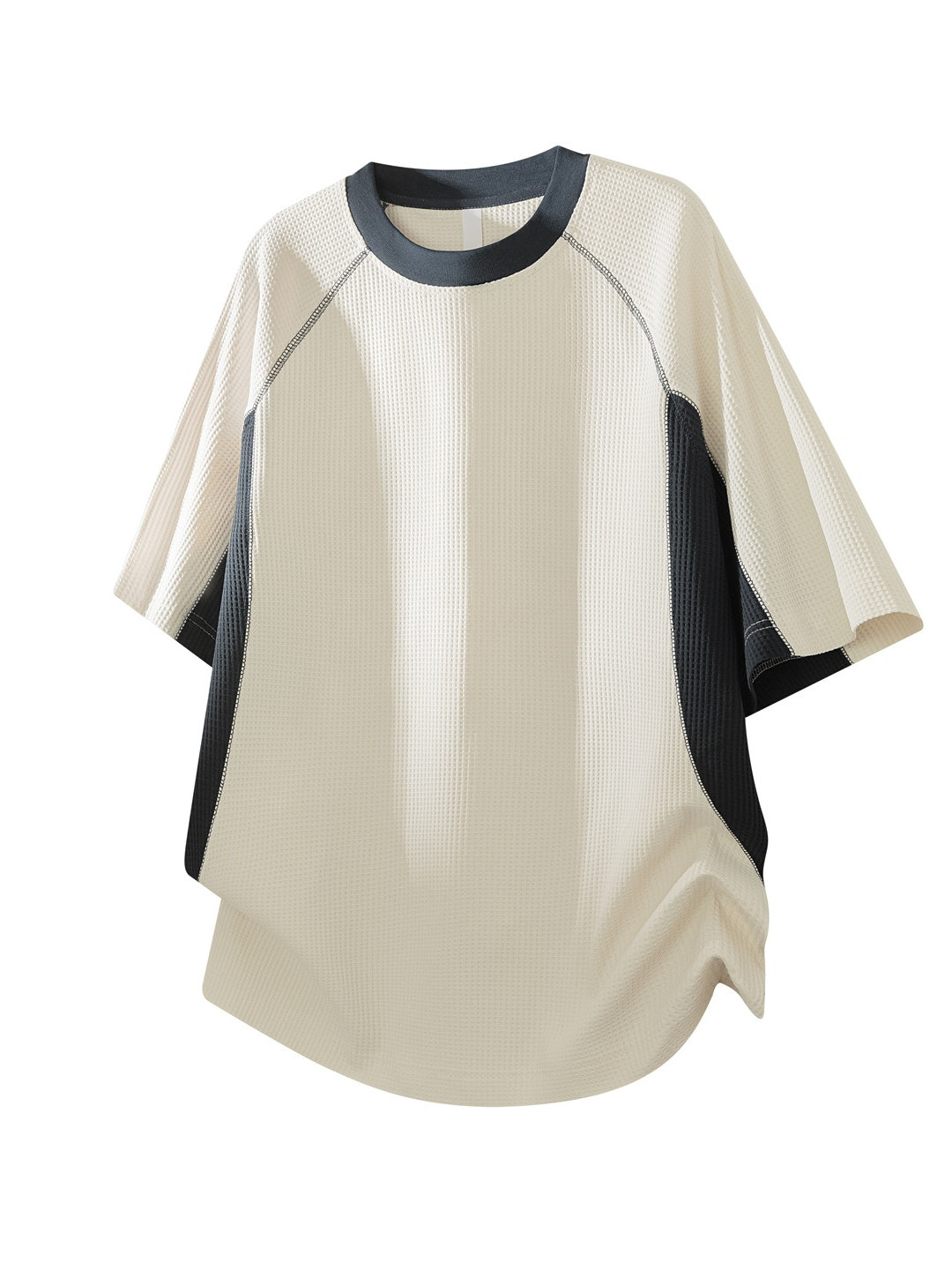 Color-blocked Leisure Loose-fit T-shirts