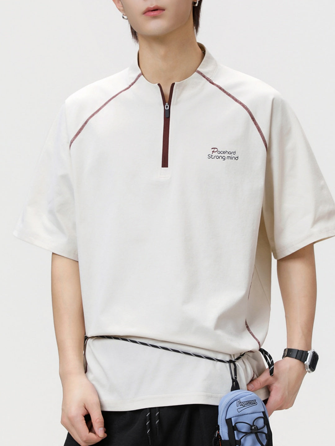 Color-blocked Lightweight Loose-fit T-shirts