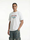 Suede Imitation Embroidery Printed Color-blocked T-shirts