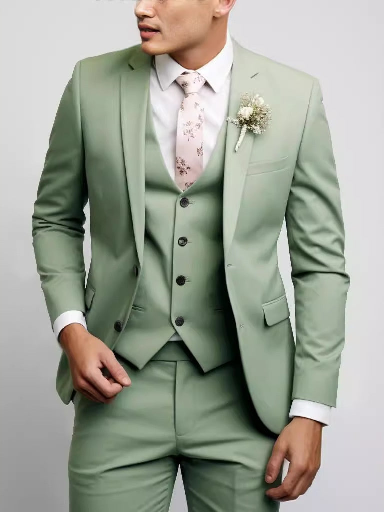 Slim-fit Wedding Suit 3-piece Sets Set