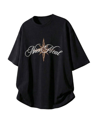 Leopard Print Retro Loose-fit T-shirts