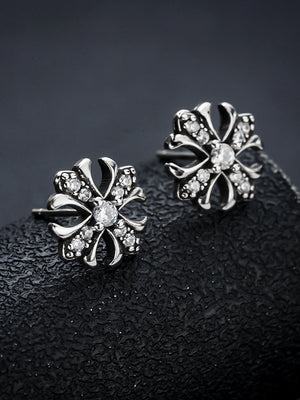 Boucles d'oreilles Haoshi en diamant croisé