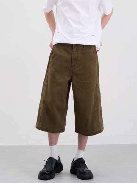Loose-fit Wide-leg 7 Points Shorts