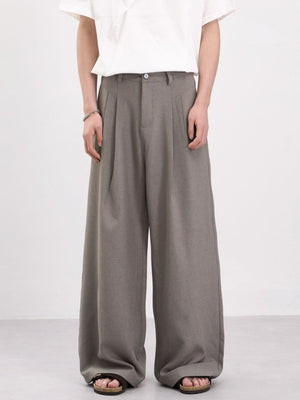 Old Money Style Stereo Pleating Dress Pants Pants