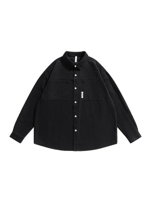 Tooling Twill Silhouette Loose Long-sleeved Shirt