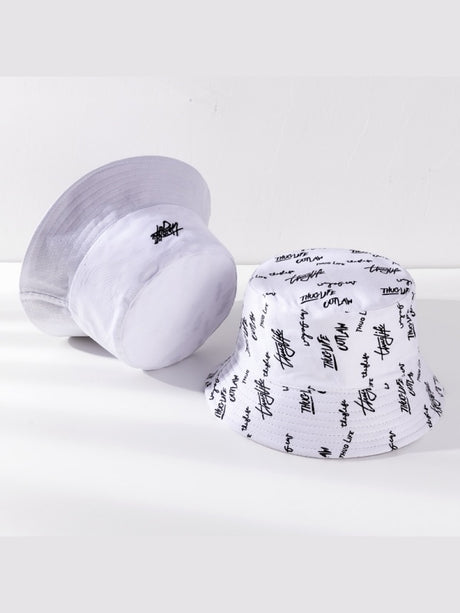 Printed Double-sided Foldable Sunscreen Bucket Hats