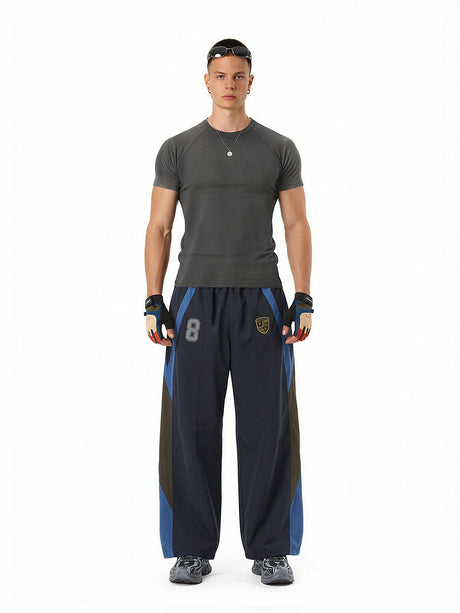 Stretch Tight Fit Navy Slim-fit T-shirts