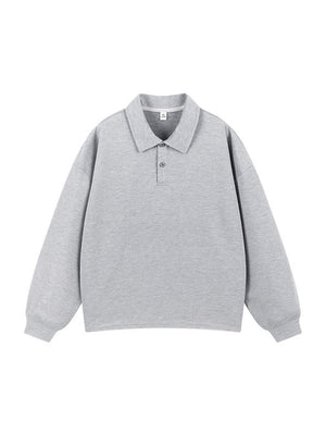 Solid Color Lapel Simplicity Polo