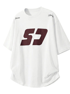 Color-blocked Printed Loose-fit T-shirts