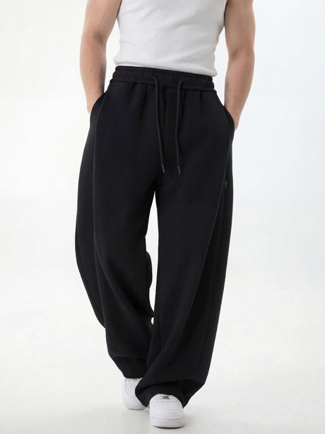 Segmentation Patchwork Drape Loose-fit Pants