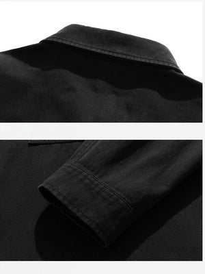 Tooling Twill Silhouette Loose Long-sleeved Shirt