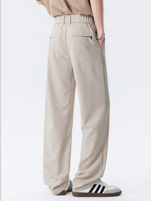 Drape Flax Straight-Fit Slim-Fit Anzughose