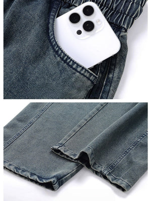 Lyocell Straight Loose Wide-leg Jeans