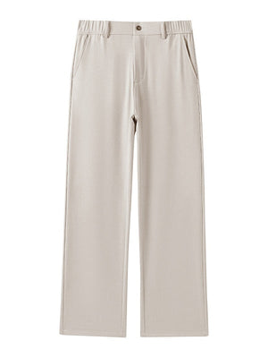 Drape Flax Straight-Fit Slim-Fit Anzughose