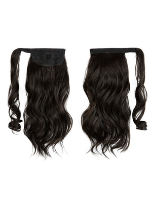 Long, Wavy, Natural Curl Wig With Wrap-around Design