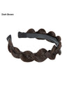 Braided Headband, Wide-brimmed Three-strand Sandwich Wig