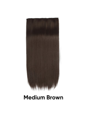 Seamless, Invisible, One-piece Long Straight Wig With Fluffy Hair