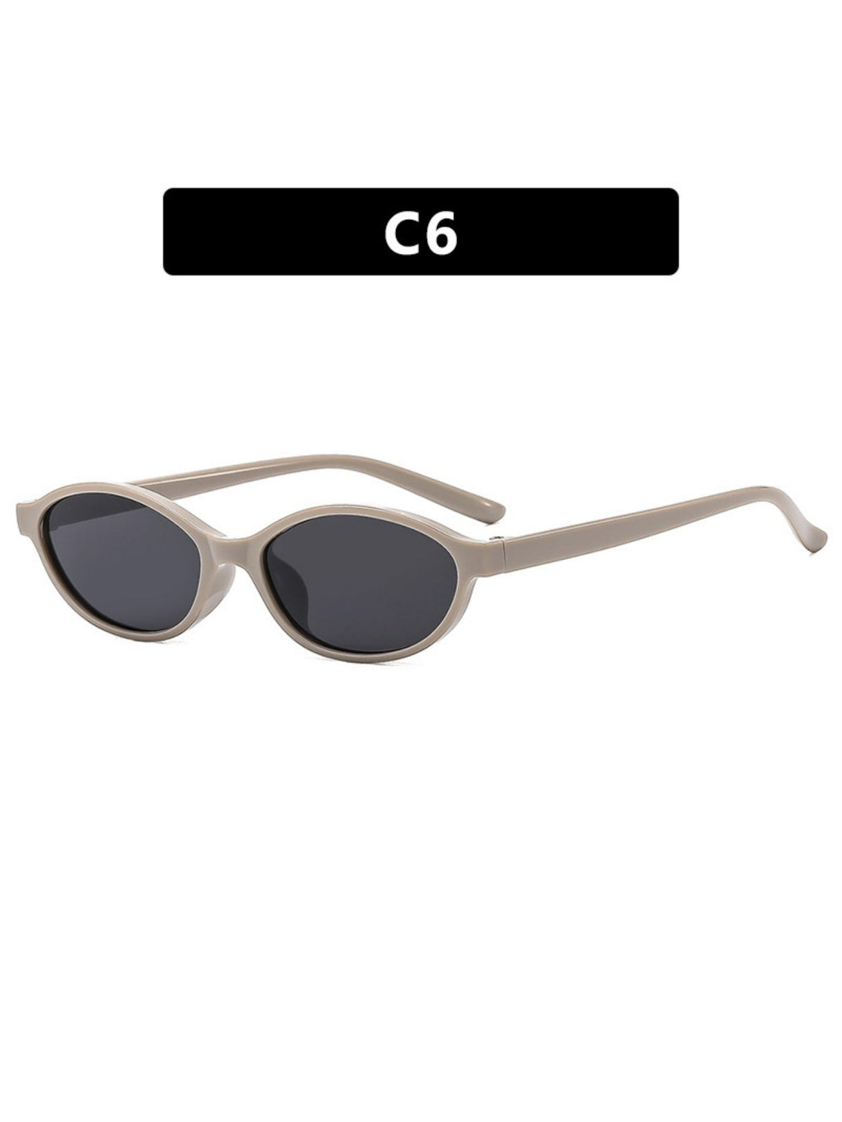 Stylish Oval-framed Sunglasses