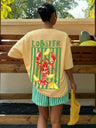 Casual And Versatile 3D Letter Pattern T-shirt