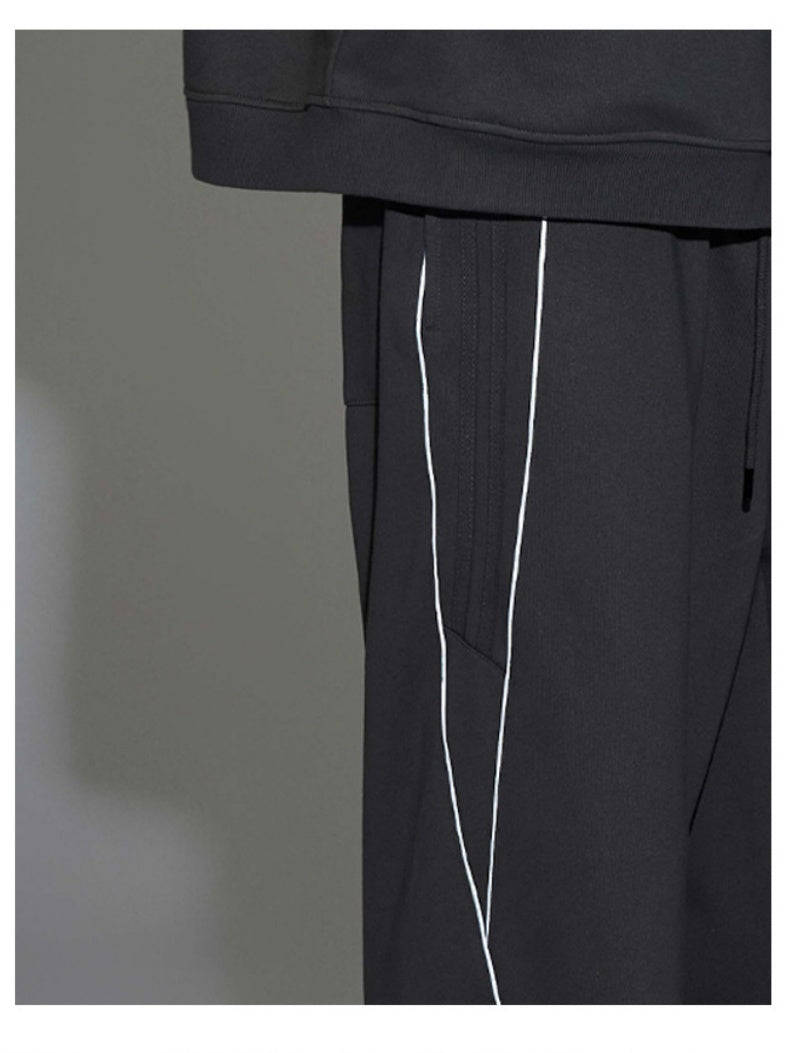 Reflective Stripes Cardigan Sweatshirts&Hoodies Tracksuit